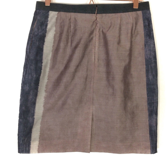 🦋LOFT Ann Taylor Water Color PocketPencil Skirt 8 - Picture 3 of 7